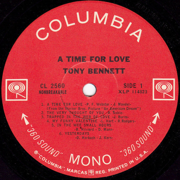 Tony Bennett - A Time For Love - LP