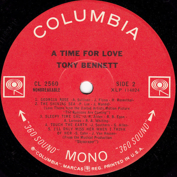 Tony Bennett - A Time For Love - LP