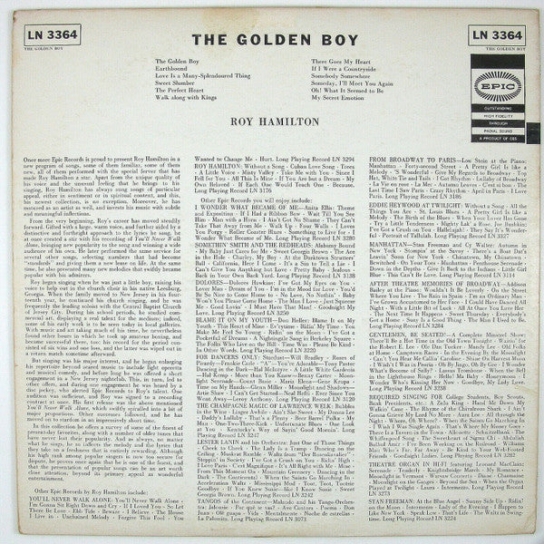 Roy Hamilton  - The Golden Boy - LP