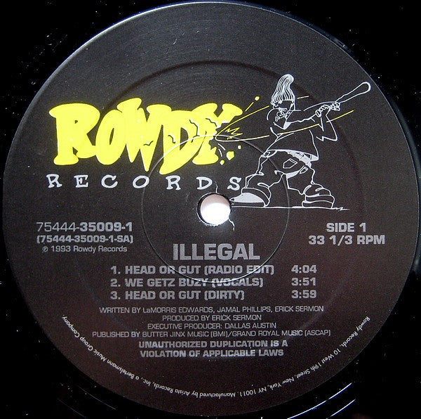 Illegal  - Head Or Gut - LP