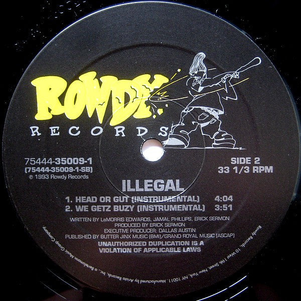 Illegal  - Head Or Gut - LP