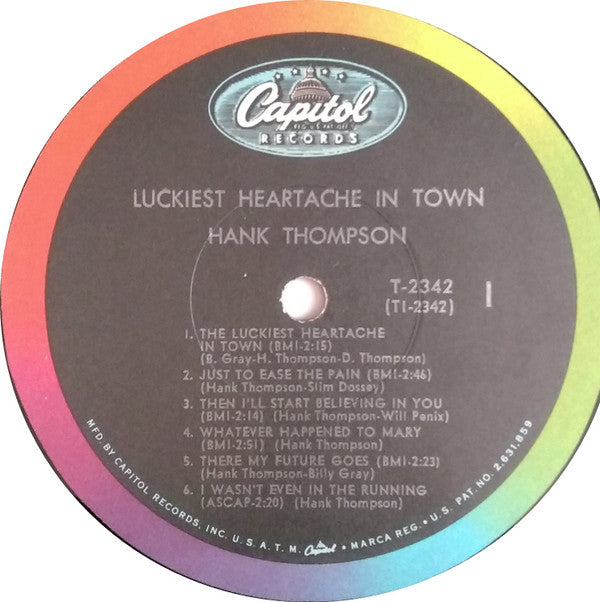 Hank Thompson And His Brazos Valley Boys - Luckiest Heartache In Town - LP