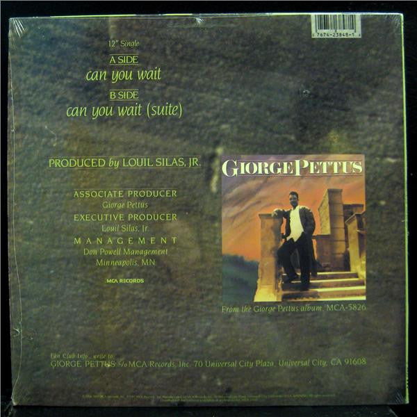 Giorge Pettus - Can You Wait - LP
