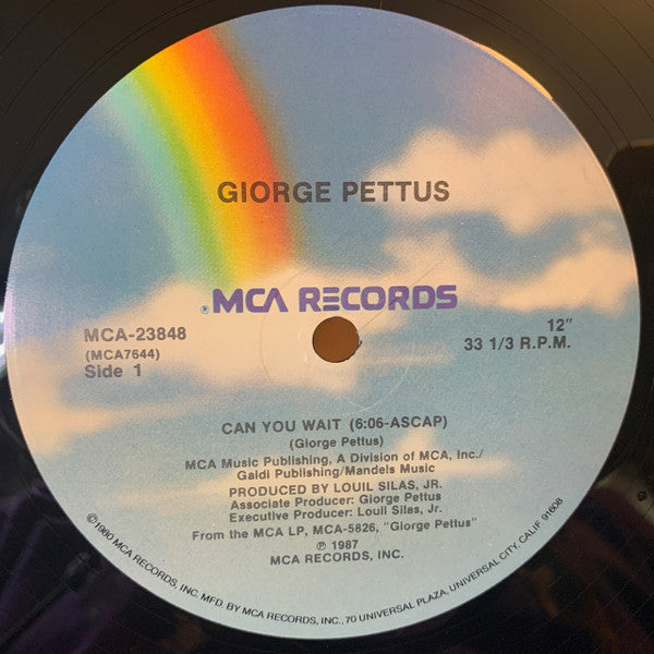 Giorge Pettus - Can You Wait - LP