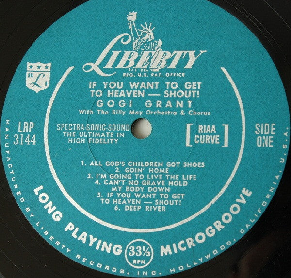 Gogi Grant With The Billy May Orchestra* And Chorus* - If You Want To Get To Heaven... Shout! - LP