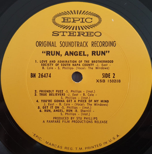 Stu Phillips Featuring Tammy Wynette - Run, Angel, Run (Original Sound Track Recording - LP
