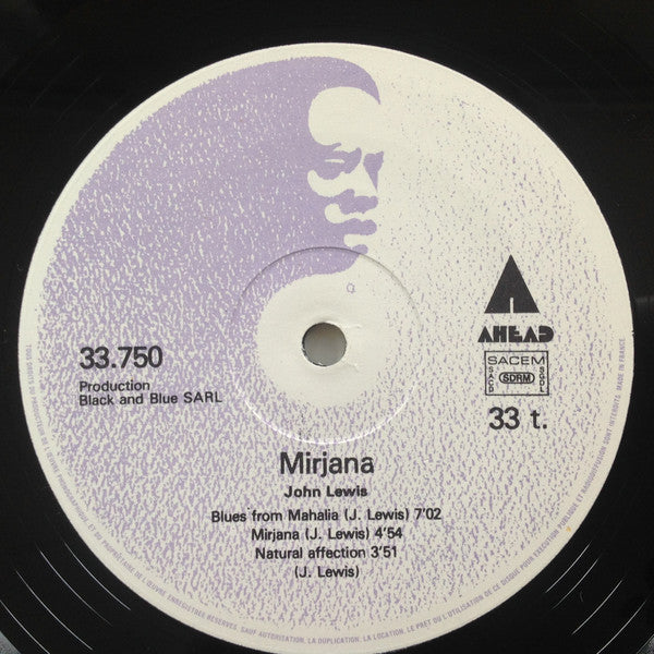 John Lewis Featuring Christian Escoudé - Mirjana - LP