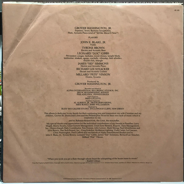 Grover Washington, Jr. - Paradise - LP
