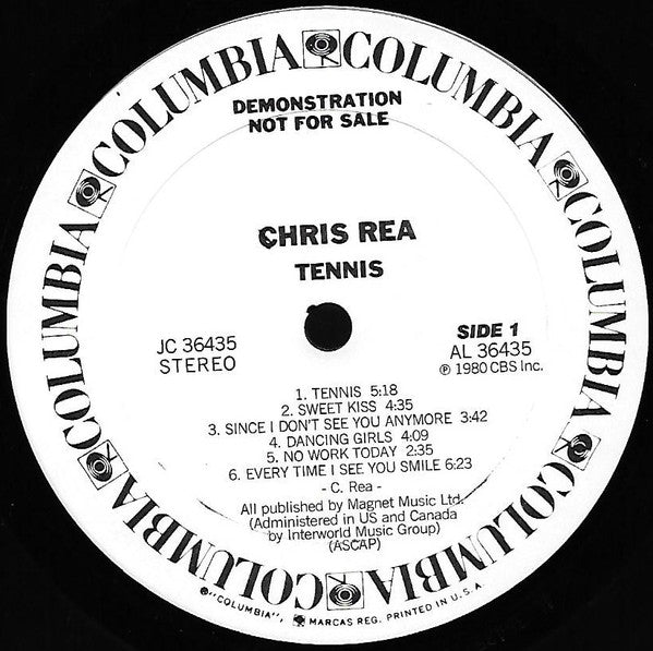 Chris Rea - Tennis - LP
