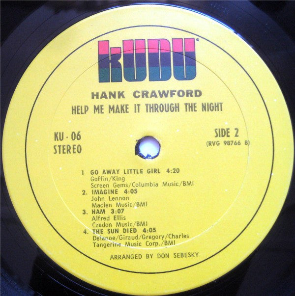 Hank Crawford - Help Me Make It Through The Night - LP