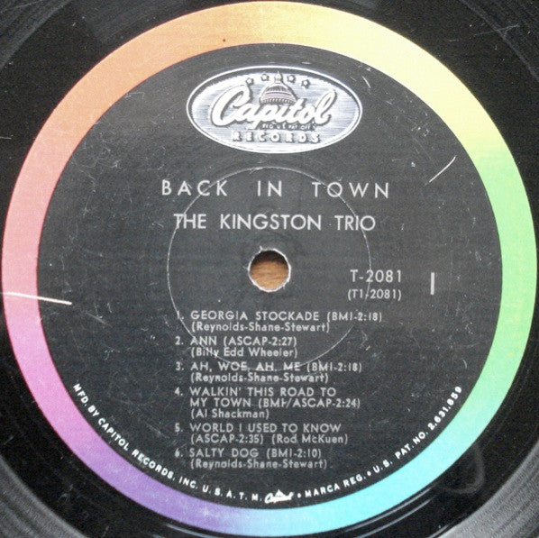 The Kingston Trio* - Back In Town - LP