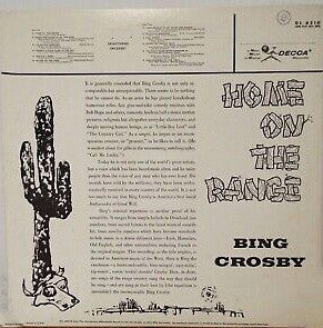 Bing Crosby - Home On The Range - LP