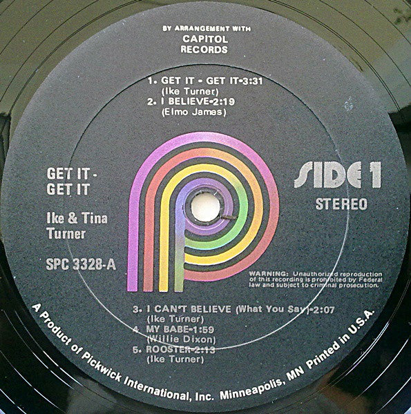 Ike & Tina Turner - Get It - Get It - LP