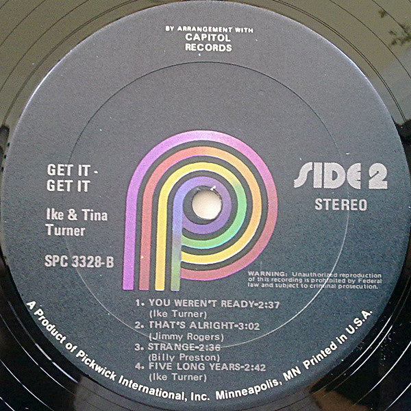 Ike & Tina Turner - Get It - Get It - LP