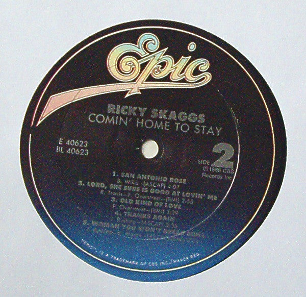 Ricky Skaggs - Comin' Home To Stay - LP