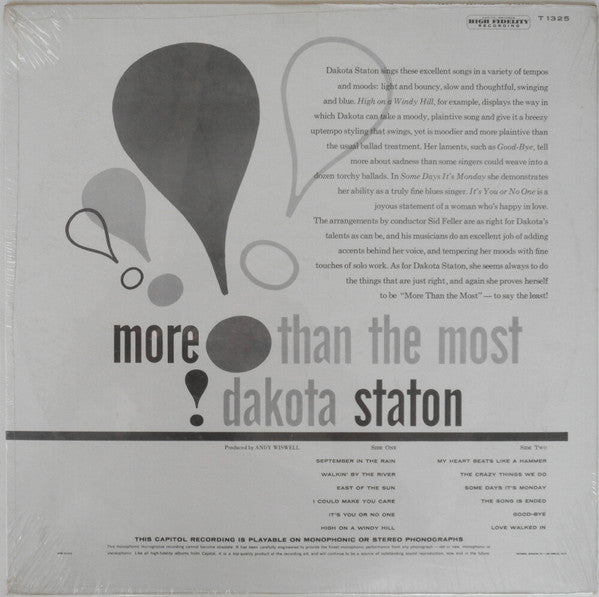 Dakota Staton - More Than The Most - LP