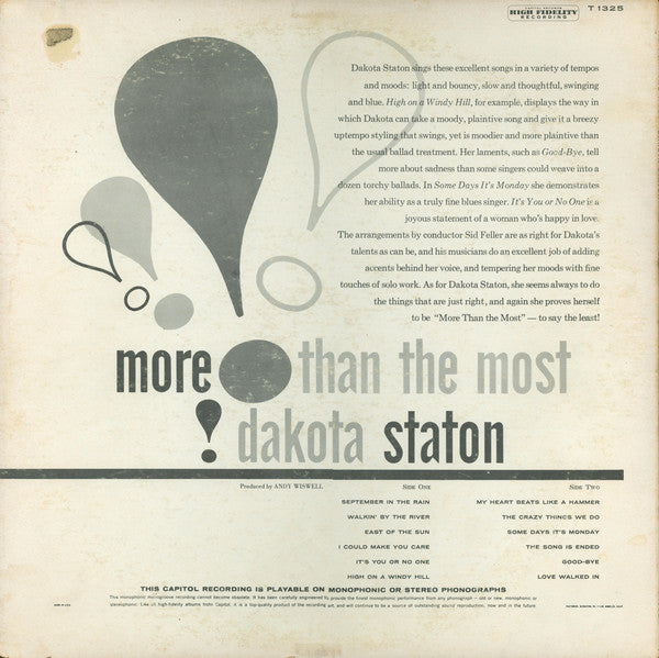 Dakota Staton - More Than The Most - LP