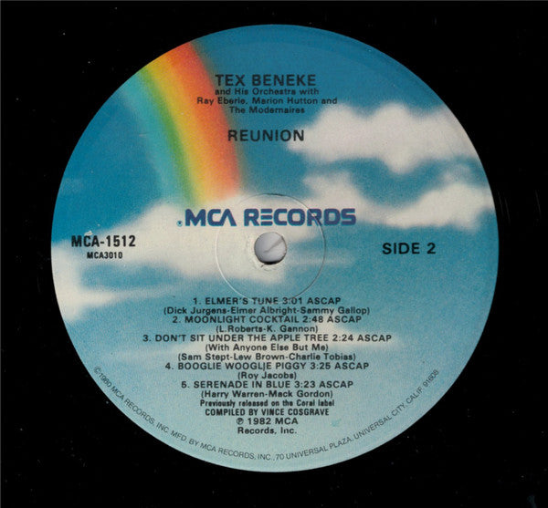 Tex Beneke And His Orchestra With Ray Eberle, Marion Hutton And The Modernaires - Reunion - LP