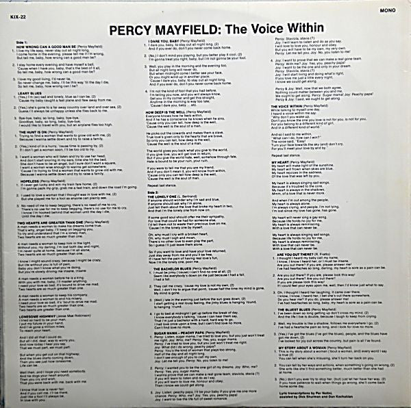 Percy Mayfield - The Voice Within - LP