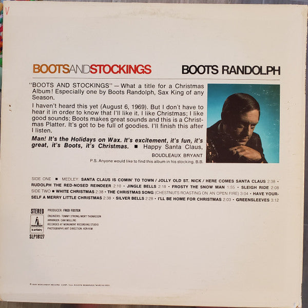 Boots Randolph - Boots And Stockings - LP