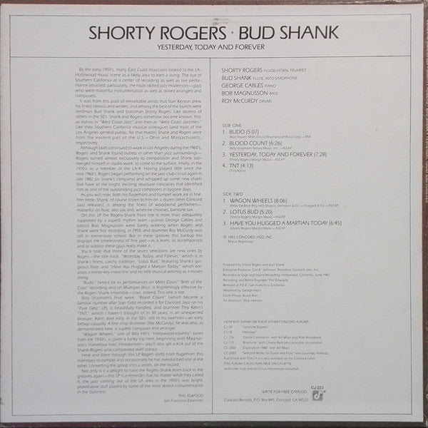Shorty Rogers / Bud Shank - Yesterday, Today And Forever - LP