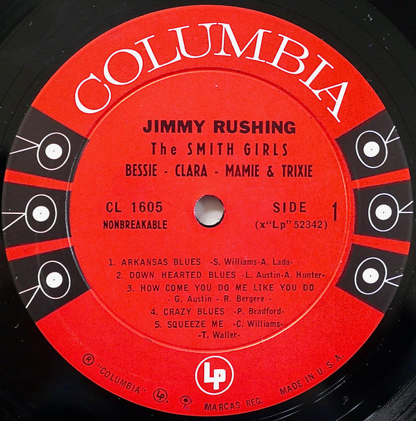 Jimmy Rushing And The Smith Girls - Bessie - Clara - Mamie & Trixie (The Songs They Made Famous) - LP