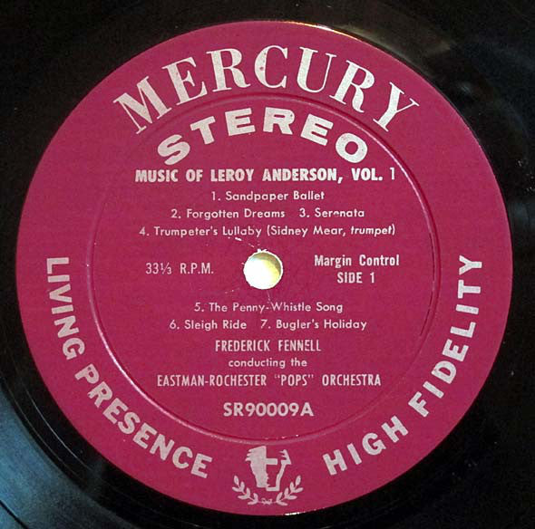 Leroy Anderson, Frederick Fennell, Eastman-Rochester Pops Orchestra* - The Music Of Leroy Anderson Vol. 1 - LP