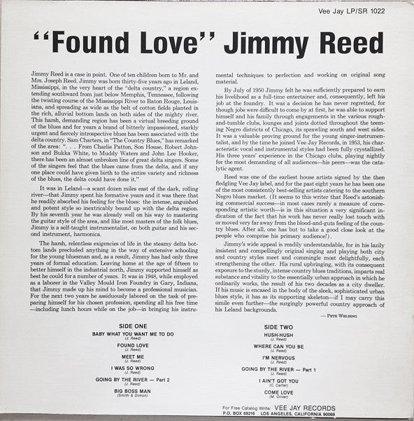 Jimmy Reed - Found Love - LP