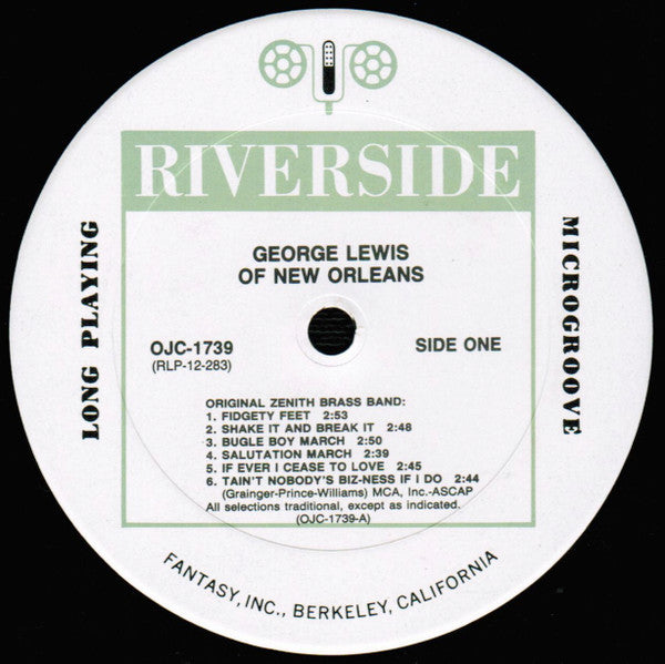 George Lewis With Eclipse Alley Five And Original Zenith Brass Band* - George Lewis Of New Orleans - LP