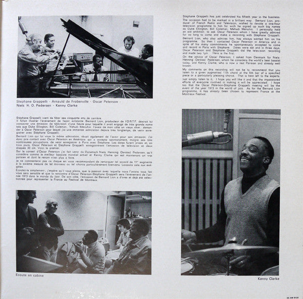 Oscar Peterson - Stephane Grappelli Quartet* Featuring Niels O.H. Pedersen* - Kenny Clarke - Oscar Peterson - Stéphane Grappelli Quartet Vol. 1 - LP