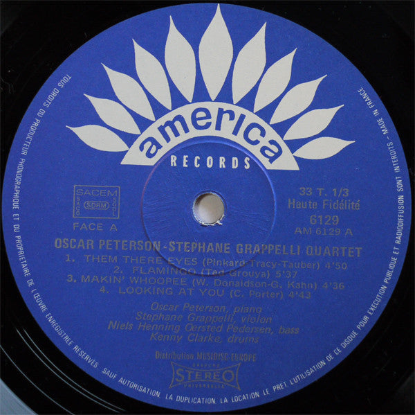 Oscar Peterson - Stephane Grappelli Quartet* Featuring Niels O.H. Pedersen* - Kenny Clarke - Oscar Peterson - Stéphane Grappelli Quartet Vol. 1 - LP