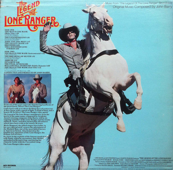 John Barry - The Legend Of The Lone Ranger (Music From The Original Motion Picture Soundtrack) - LP