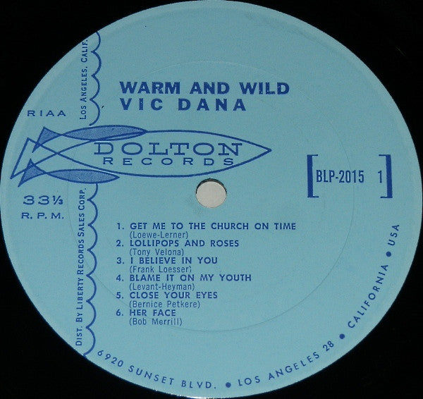 Vic Dana - Warm & Wild - LP