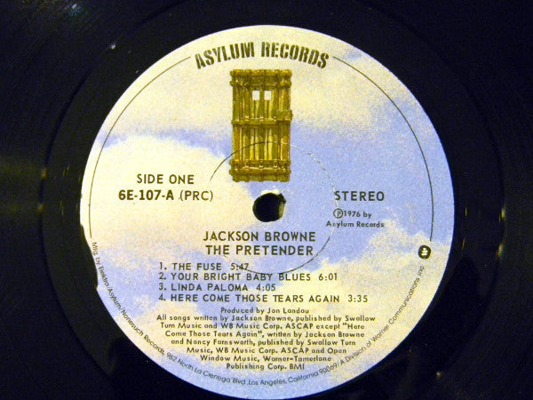 Jackson Browne - The Pretender - LP