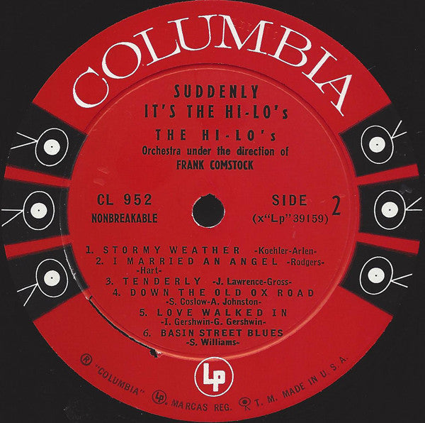 The Hi-Lo's - Suddenly It's The Hi-Lo's - LP