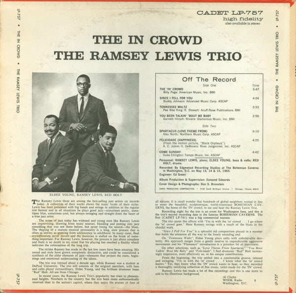The Ramsey Lewis Trio - The In Crowd - LP