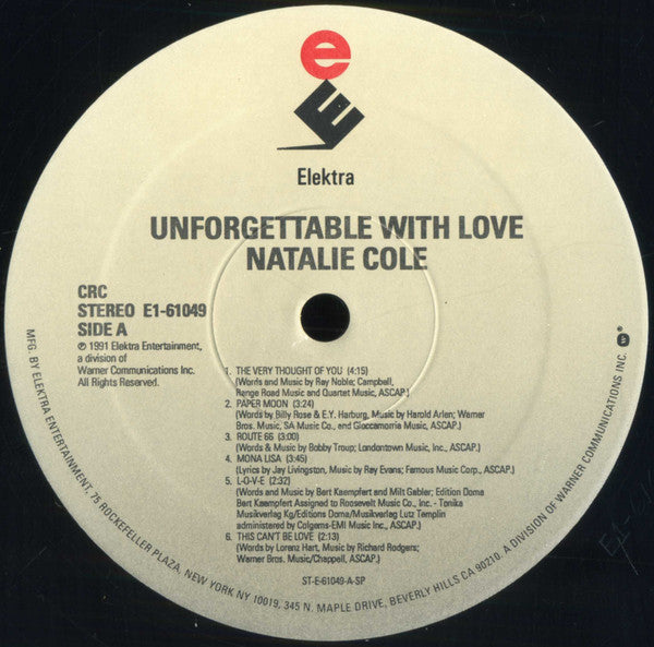 Natalie Cole - Unforgettable With Love - LP