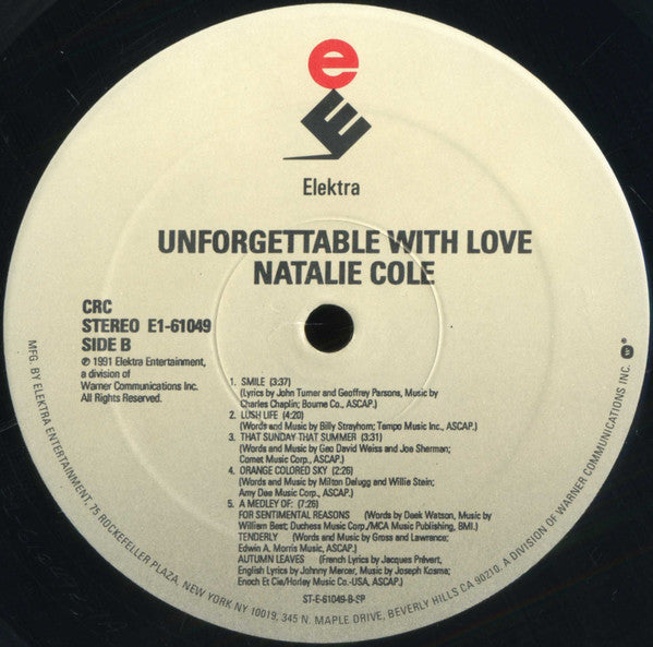Natalie Cole - Unforgettable With Love - LP