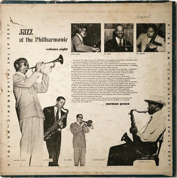 Norman Granz - Jazz At The Philharmonic Vol.8 - LP