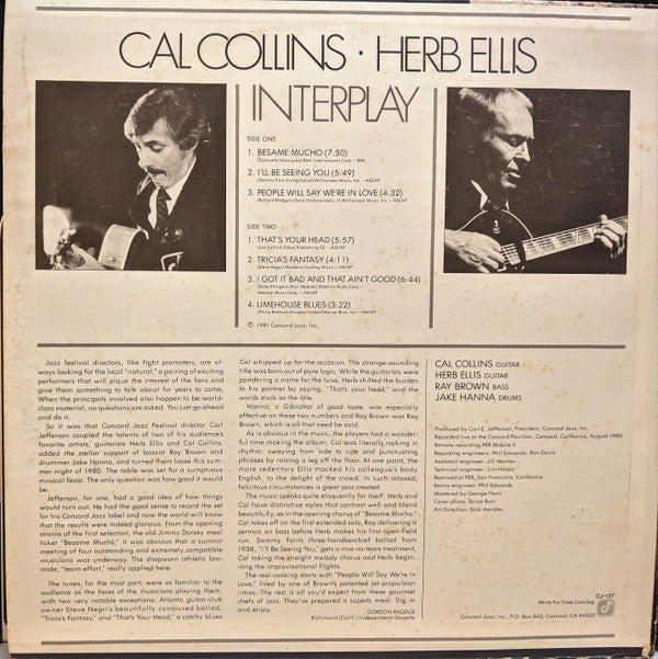 Cal Collins, Herb Ellis - Interplay - LP