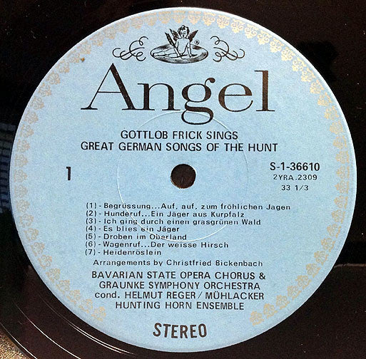 Gottlob Frick - Songs Of The Hunt - LP