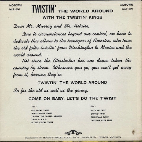 The Twistin' Kings* - Twistin' The World Around - LP