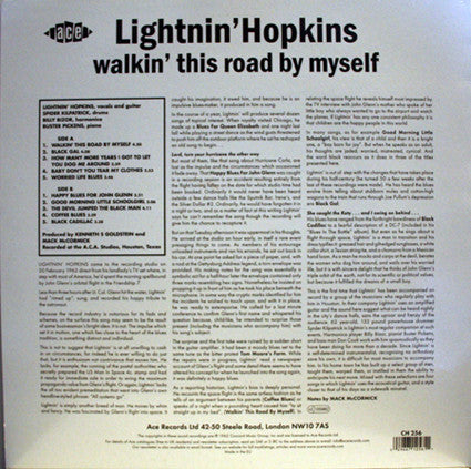 Lightnin' Hopkins - Walkin' This Road By Myself - LP