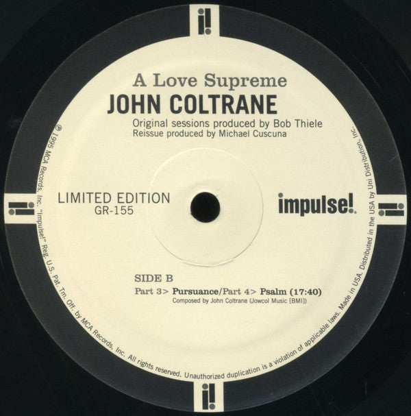 John Coltrane - A Love Supreme - LP