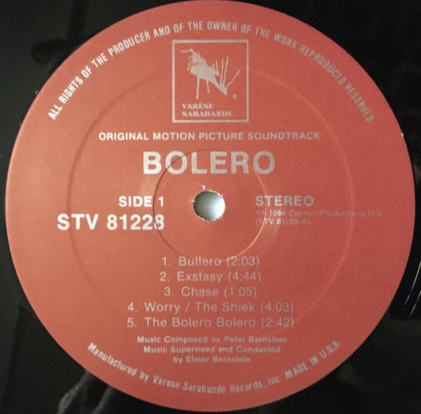 Peter Bernstein  - Bolero  Original Soundtrack - LP
