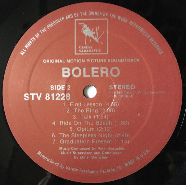 Peter Bernstein  - Bolero  Original Soundtrack - LP