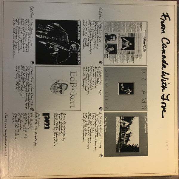 Ed Bickert / Don Thompson (2) / Doug Riley / Pat La Barbera* / Bernie Senensky - From Canada With Love - LP