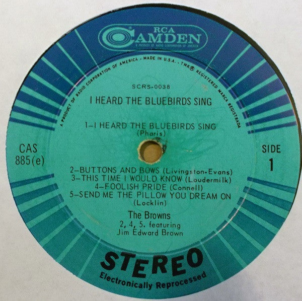 The Browns (3) - I Heard The Bluebirds Sing - LP