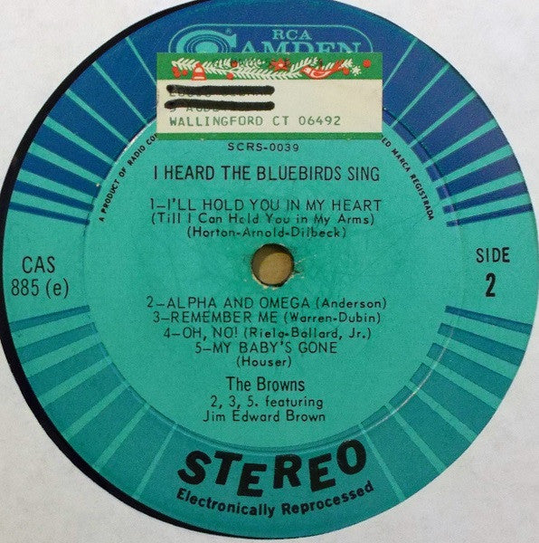 The Browns (3) - I Heard The Bluebirds Sing - LP
