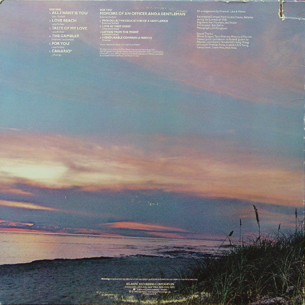Emerson, Lake & Palmer - Love Beach - LP